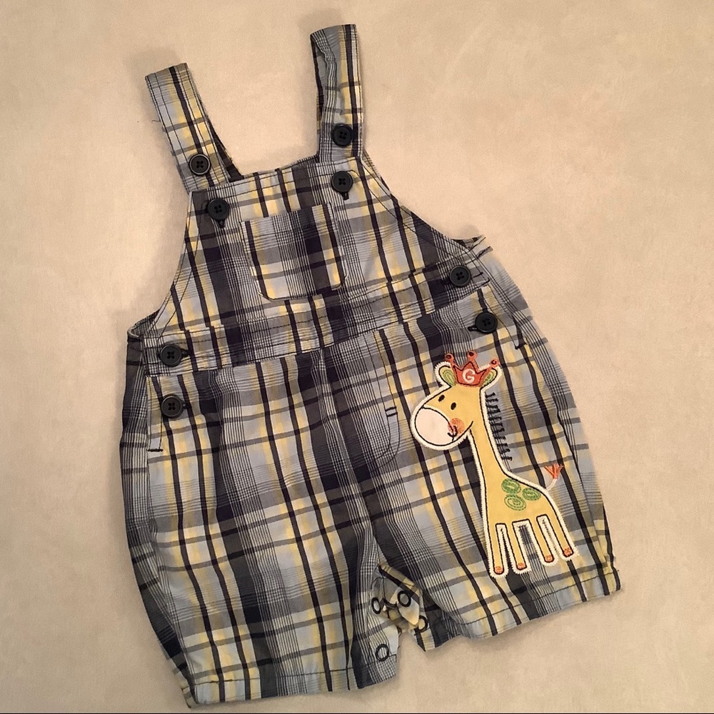 First Moments Overall Shorts Size 3